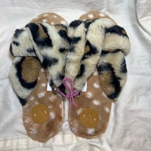 ANTHROPOLOGIE Lexie Slipper Animal Print